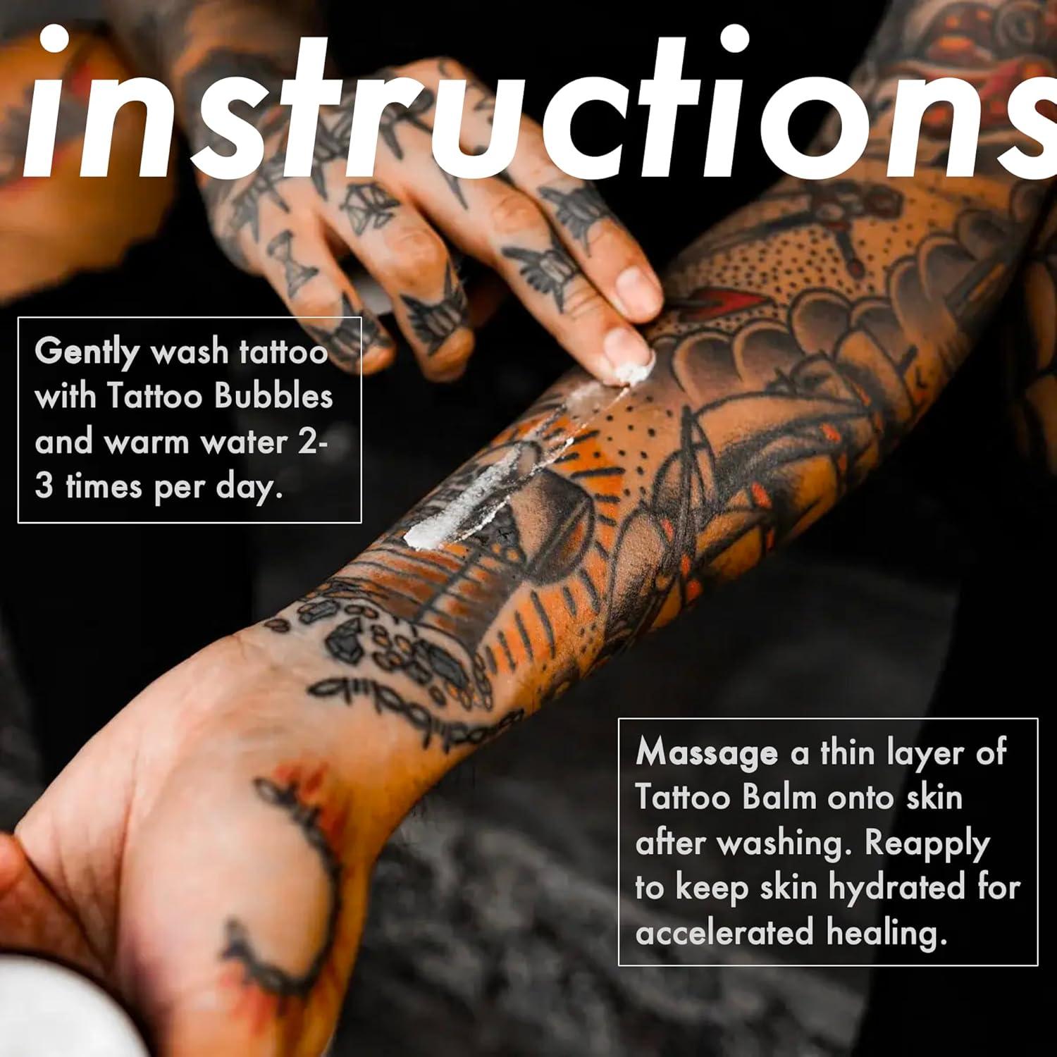 Kit de Cuidado Posterior del Tatuaje RetroDeco 3.5oz Balsamo + 4.2oz Jabón