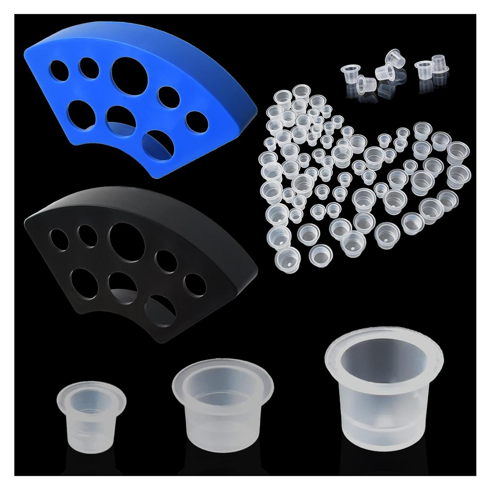 302PCS Tapas de Tinta para Tatuajes Yuronam con Soportes