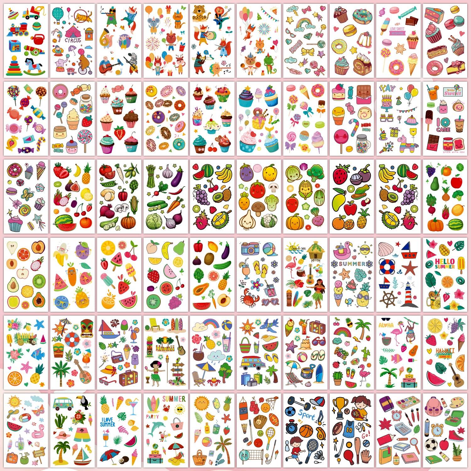 Tatuajes Temporales Partywind 2000 Estilos para Niños