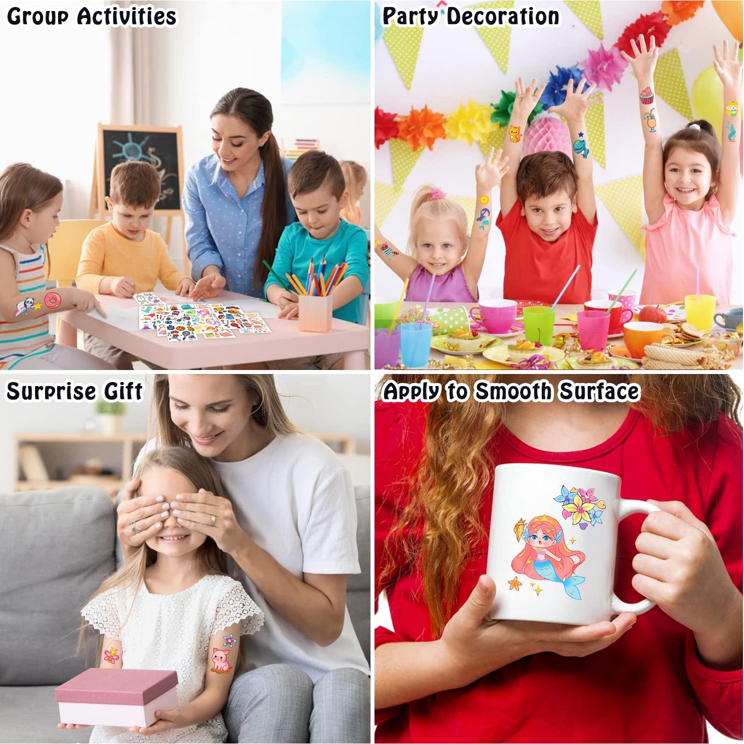 Tatuajes Temporales Partywind 2000 Estilos para Niños