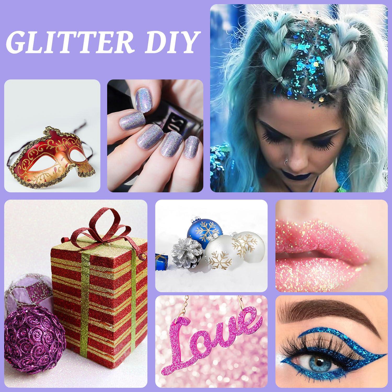 Temporary Glitter Tattoos Kit for Kids,48 Glitter Colors, 178 Stencils,4 Glue,5 Brushes,Adults and Kids Arts Glitter Kit,Wonderful Holiday Gifts for Girls & Boys.