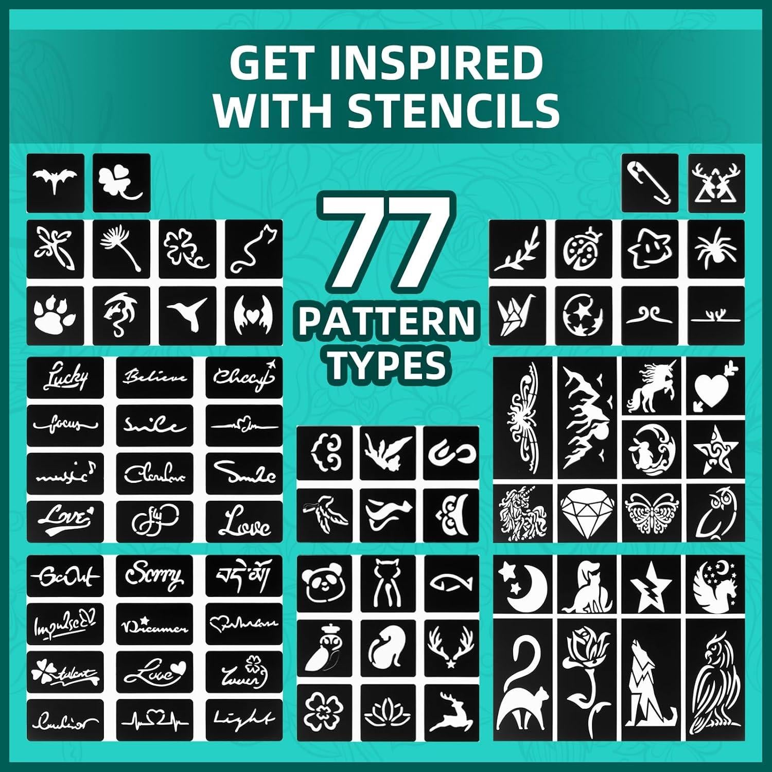 Marcadores de Tatuajes Temporales Anmmy 16 Colores para Piel