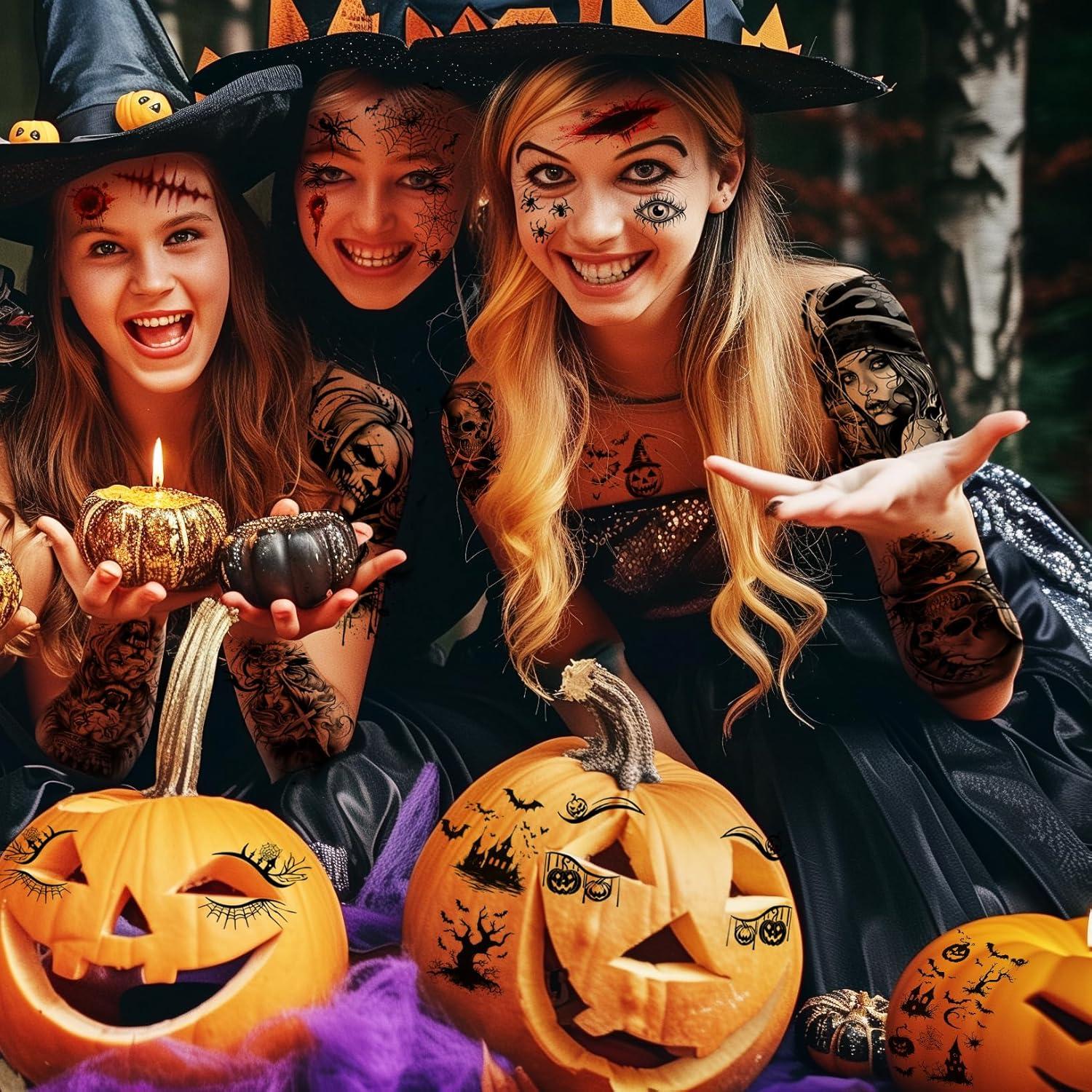 Set de 72 Tatuajes Temporales Glaryyears - Animales y Cráneos