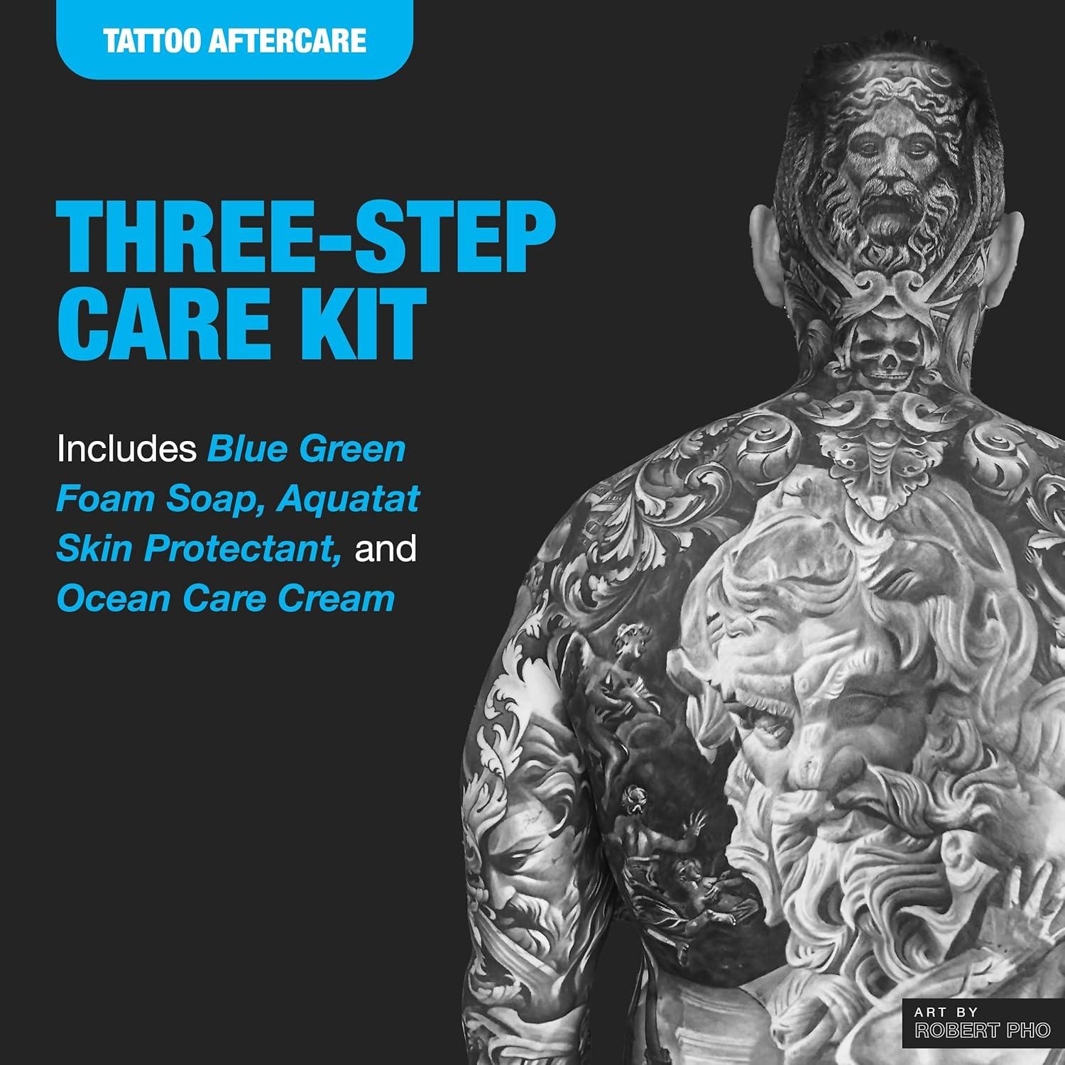 Kit de Cuidado de Tatuajes H2Ocean Extreme - Jabón, Crema y Ungüento