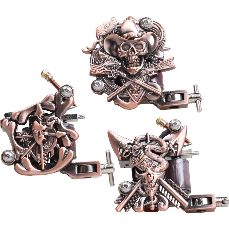 Kit de Tatuaje Completo Dragonhawk para Principiantes - 9 Máquinas, Tintas, Agujas y Más