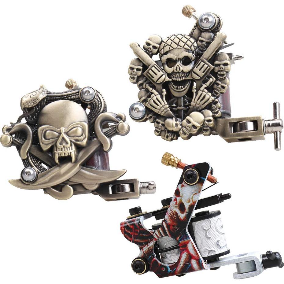 Kit de Tatuaje Completo Dragonhawk para Principiantes - 9 Máquinas, Tintas, Agujas y Más