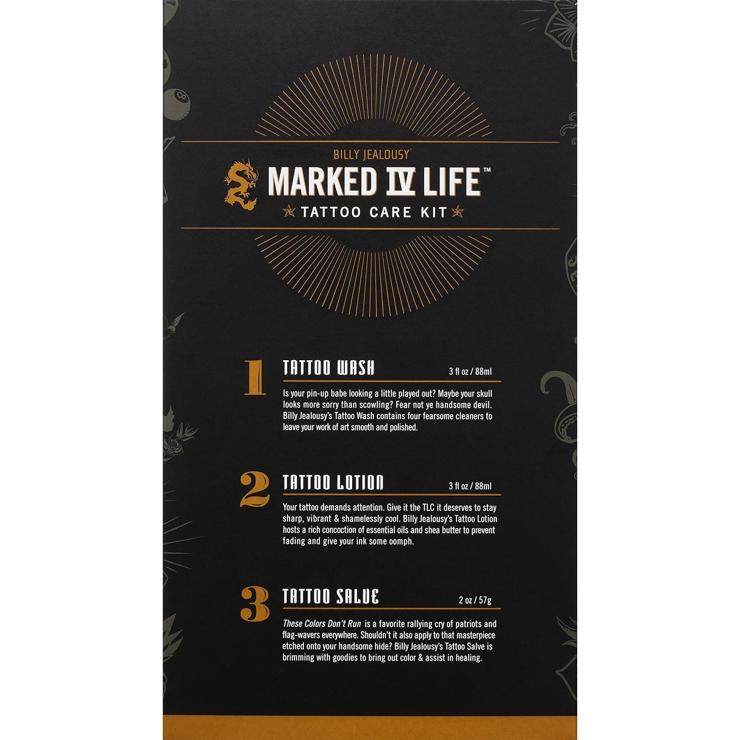 Kit de Cuidado de Tatuajes Billy Jealousy Marked IV 385g