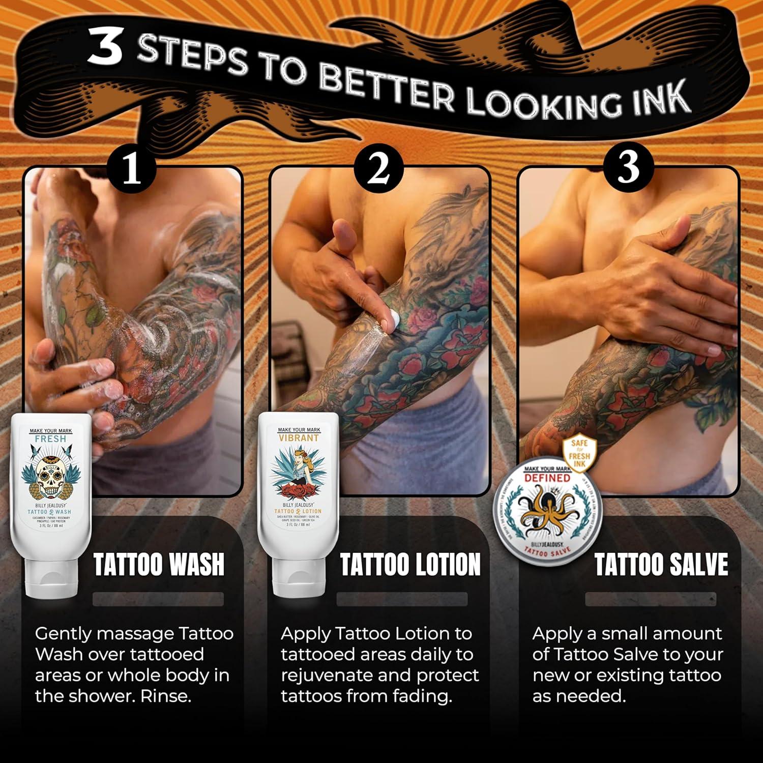 Kit de Cuidado de Tatuajes Billy Jealousy Marked IV 385g