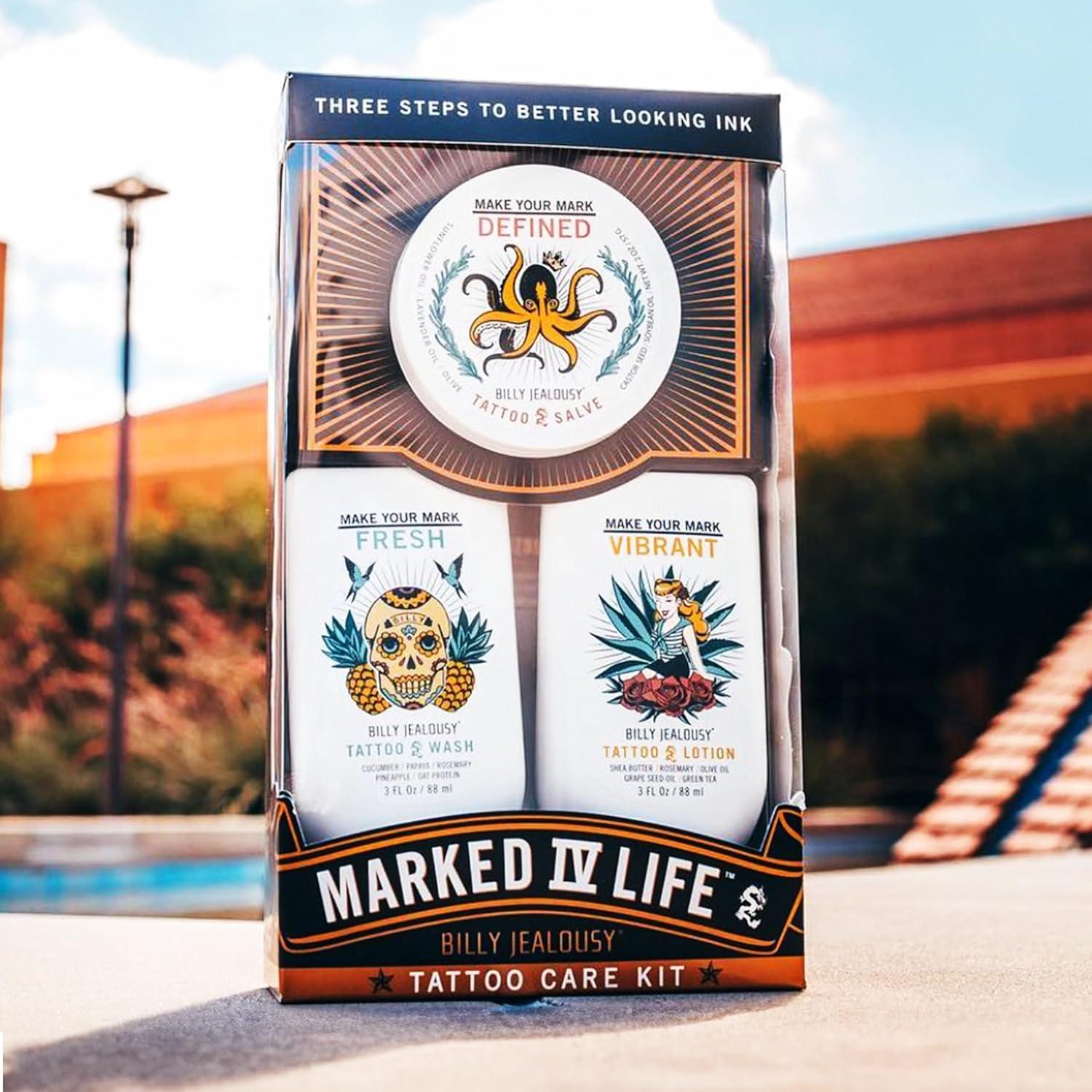 Kit de Cuidado de Tatuajes Billy Jealousy Marked IV 385g