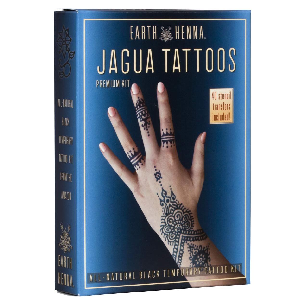 Kit de Tatuajes Temporales Jagua Orgánica Earth Henna 15 Diseños