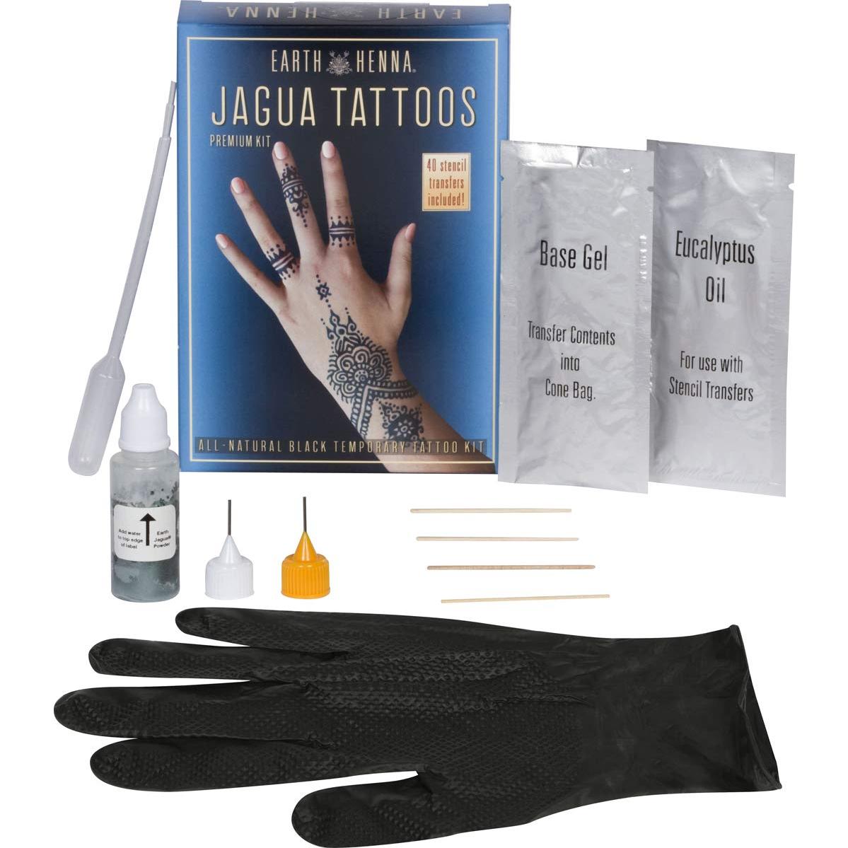 Kit de Tatuajes Temporales Jagua Orgánica Earth Henna 15 Diseños