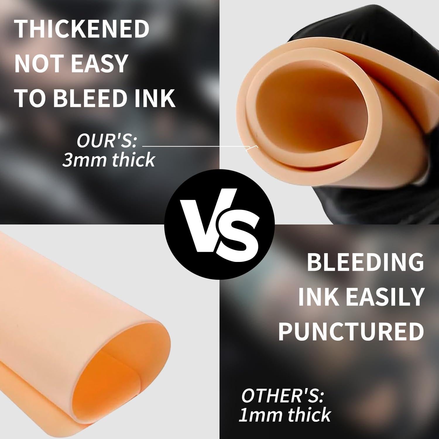 Kit de Práctica de Tatuaje Judero 20 Piezas Piel y Papel