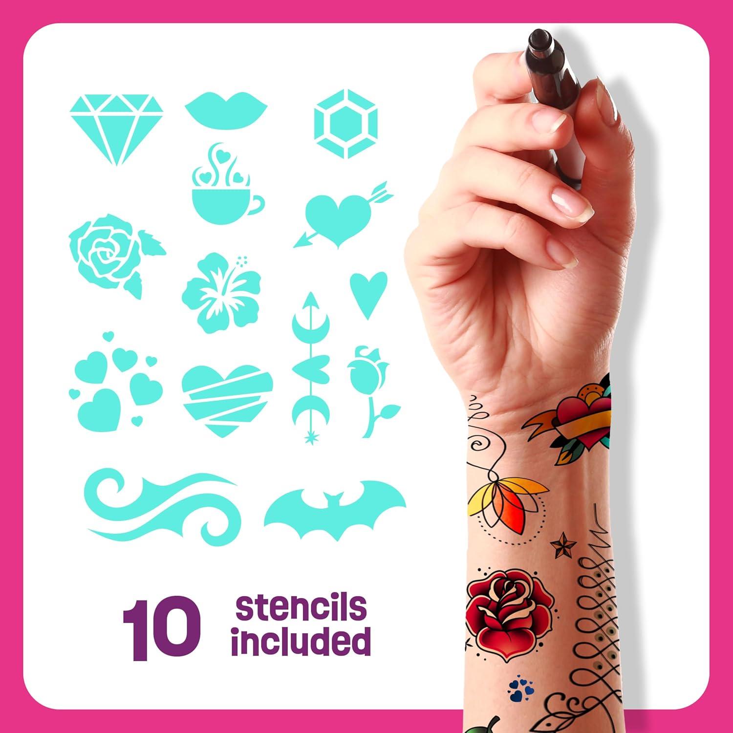 Marcadores de Tatuajes Temporales Pretty Me - 8 Piezas Multicolor