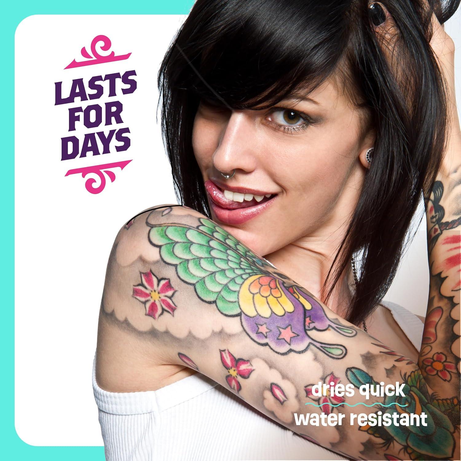 Marcadores de Tatuajes Temporales Pretty Me - 8 Piezas Multicolor