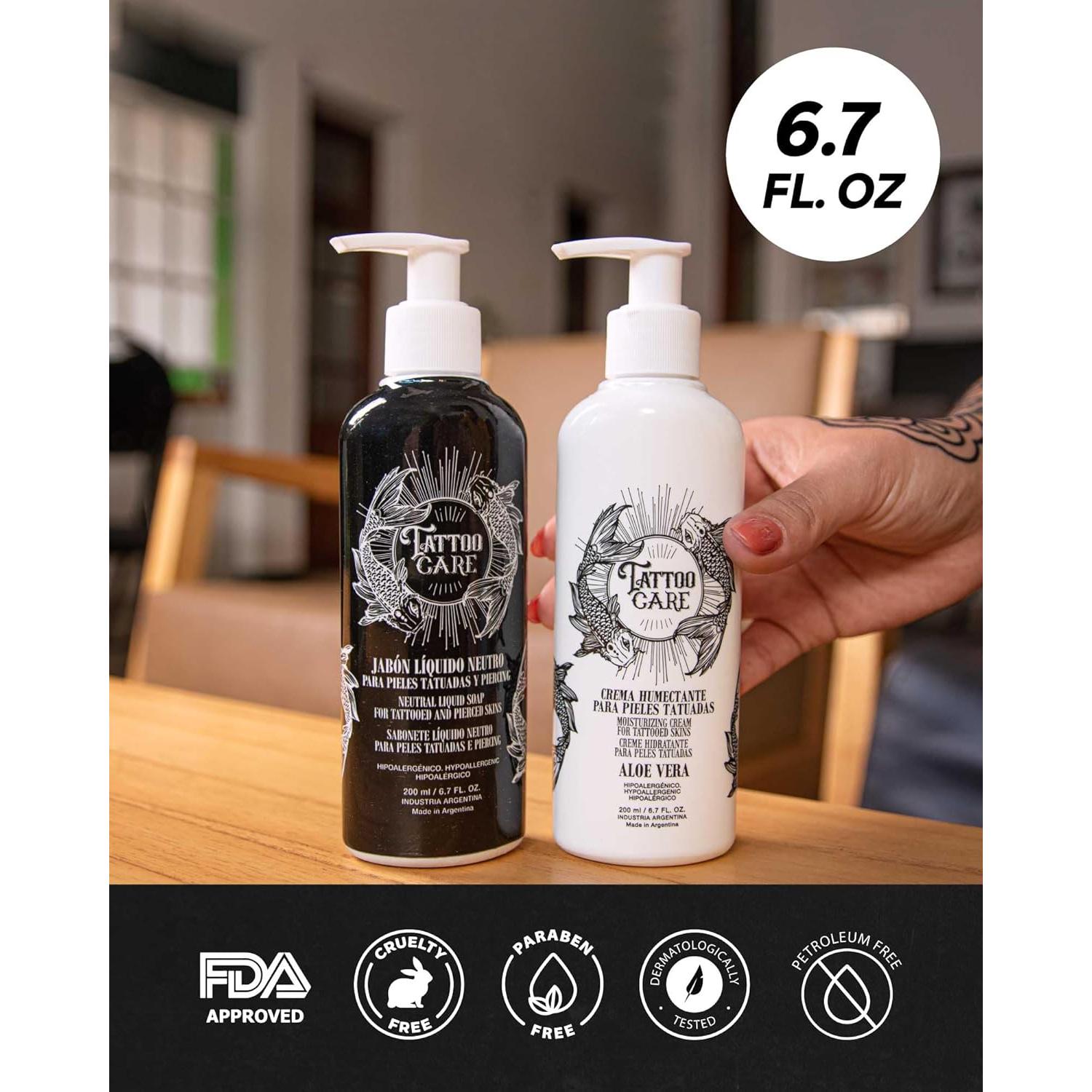 Kit de Cuidado de Tatuajes Tattoo Care - Crema y Jabón 198.1 ml