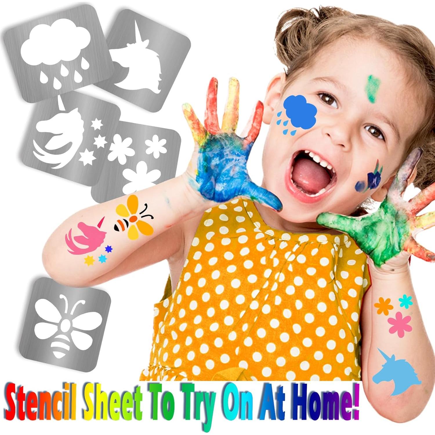 Kit de 183 Plantillas de Tatuajes Temporales Yazhiji