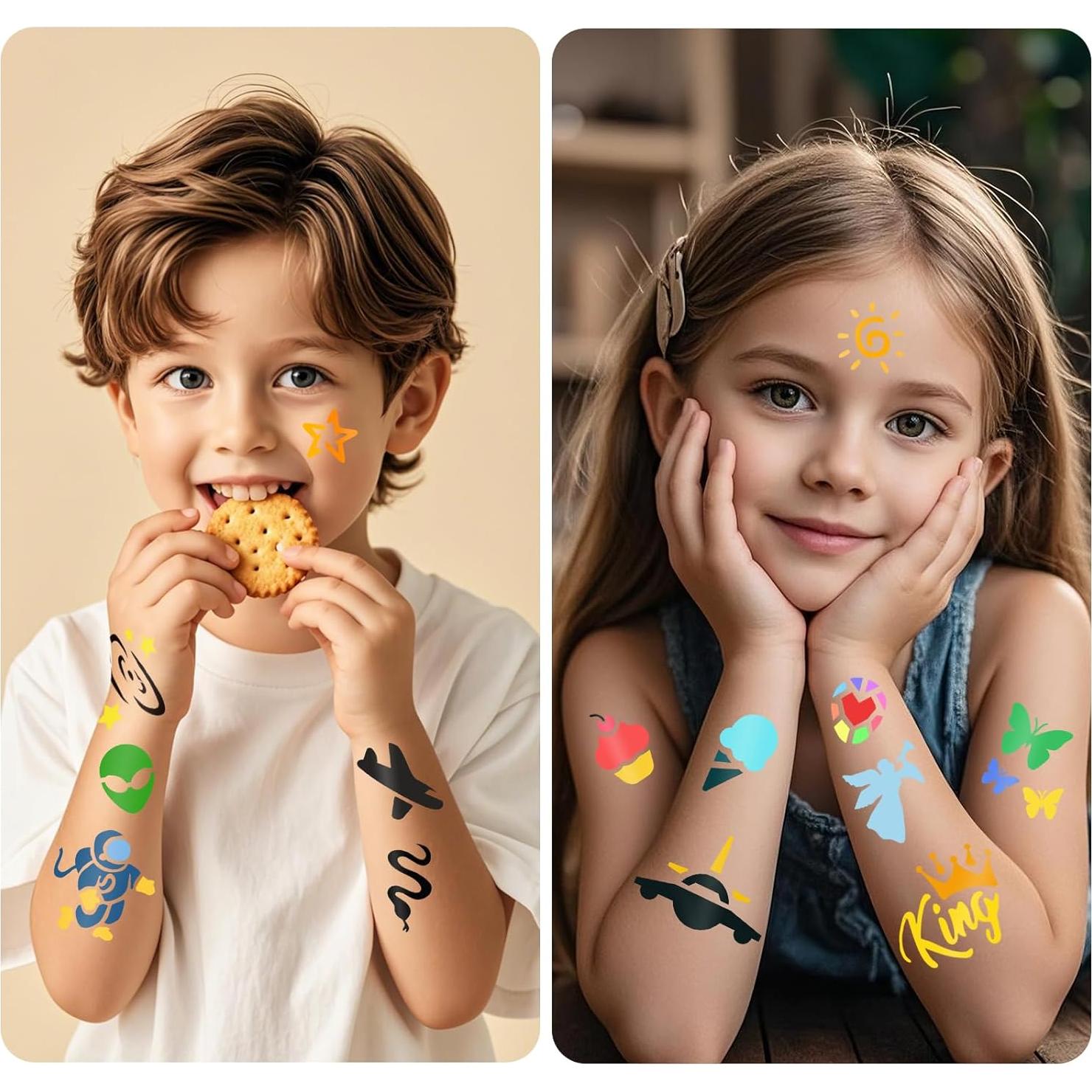 Kit de 183 Plantillas de Tatuajes Temporales Yazhiji