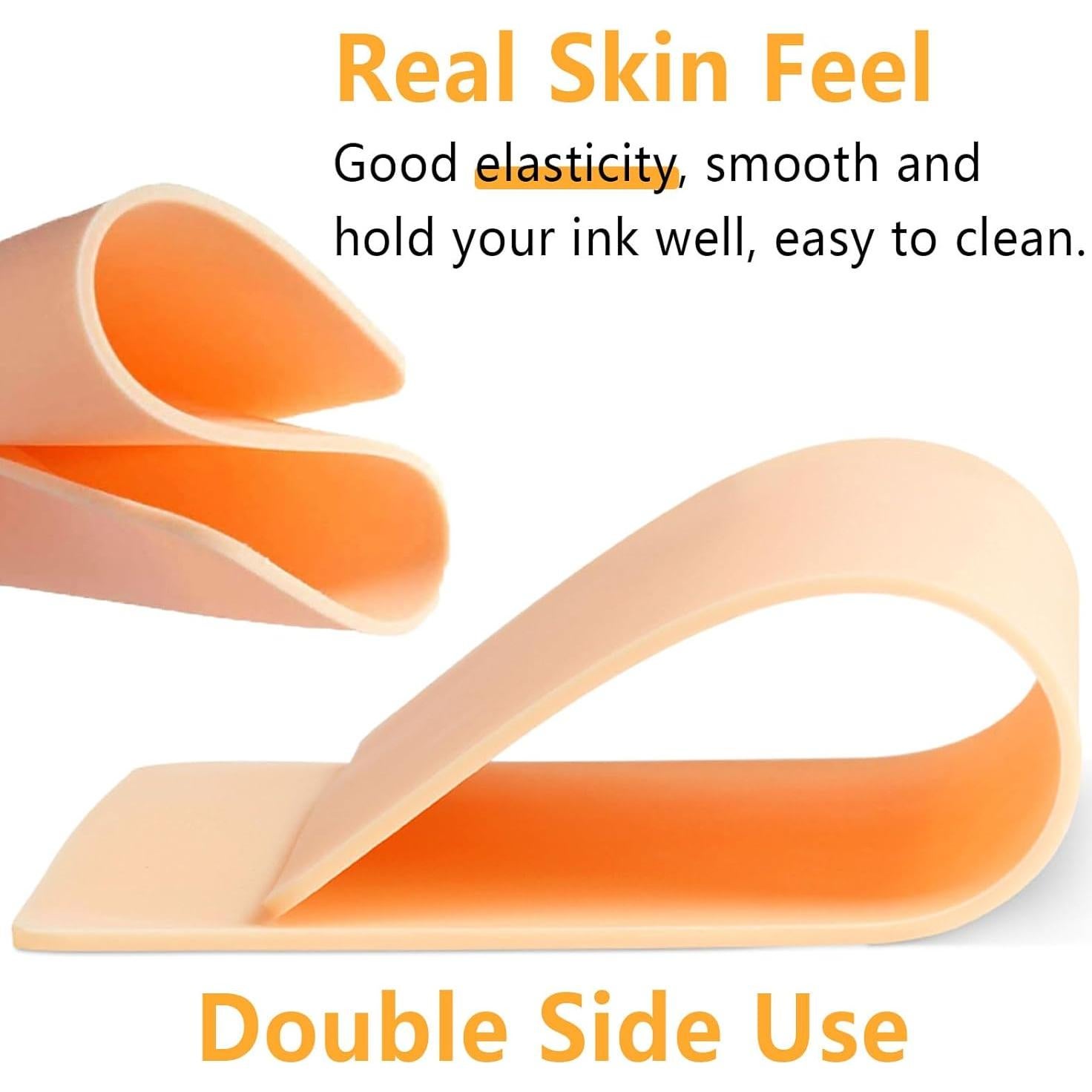 Kit de Práctica de Tatuaje TONBAO - 5 Pieles 3mm + 10 Papeles