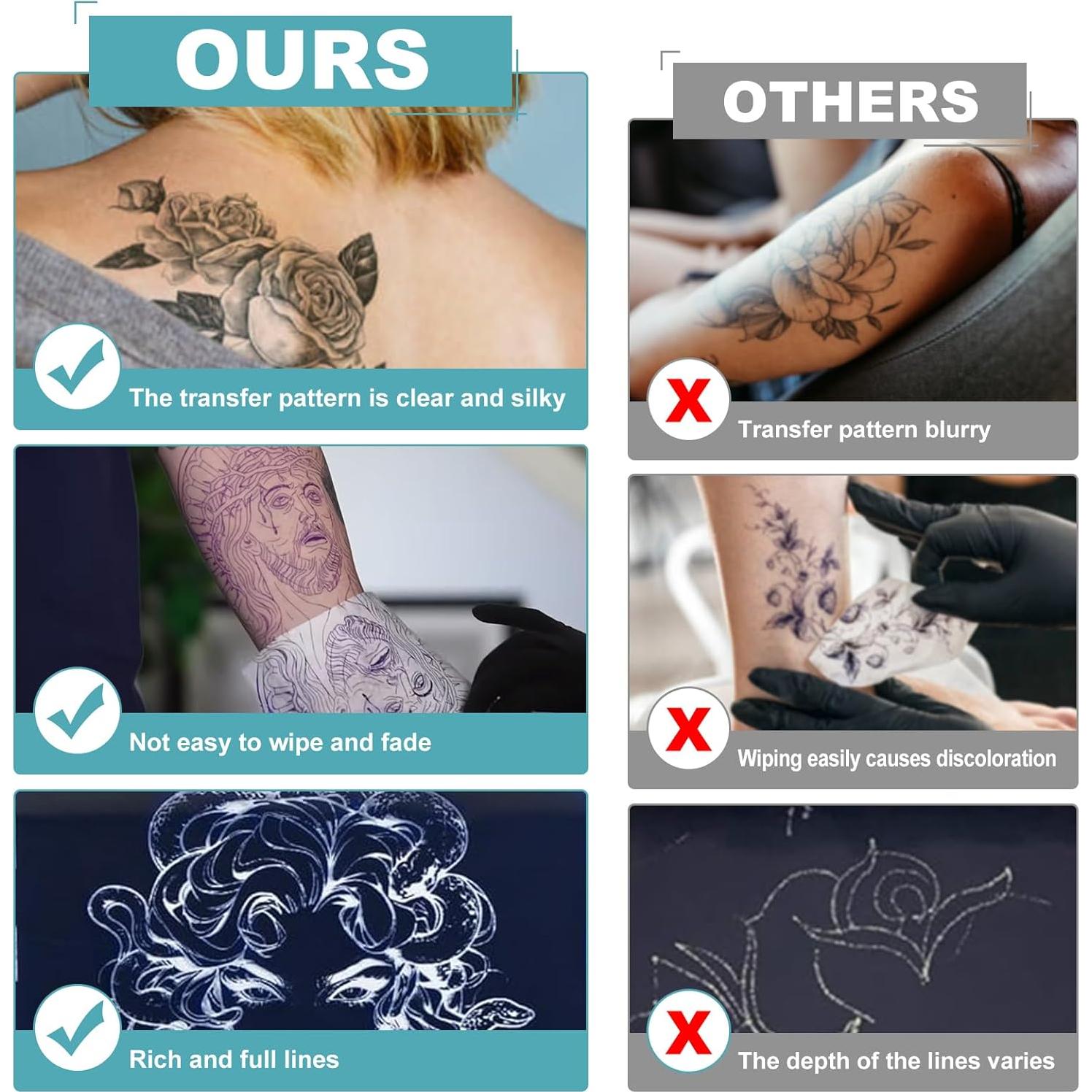 Papel de Transferencia de Tatuaje WZPB A4 - 50 Hojas Térmicas