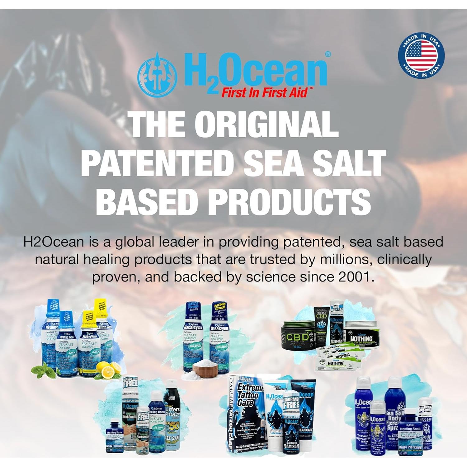 Kit Cuidado Tatuajes H2Ocean - Jabón Espuma y Ungüento