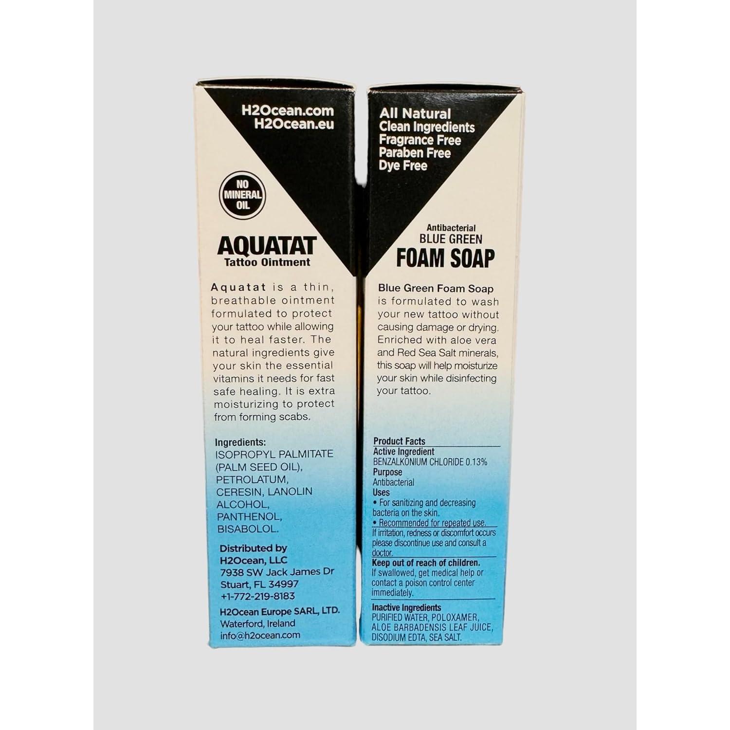 Kit Cuidado Tatuajes H2Ocean - Jabón Espuma y Ungüento