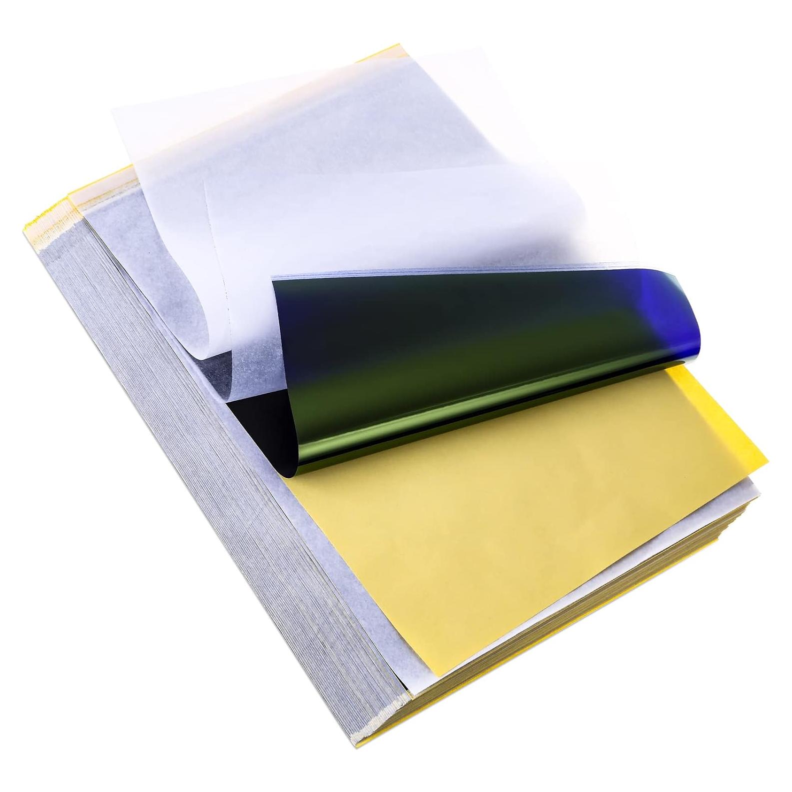 100 Hojas Papel de Transferencia de Tatuaje Audab 21x30 cm