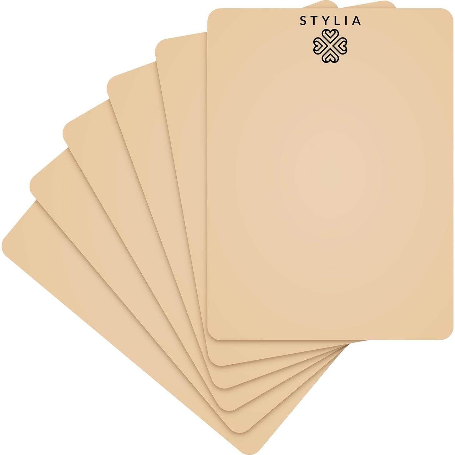 Hoja de Silicona para Práctica de Microblading Stylia - 6 Piezas