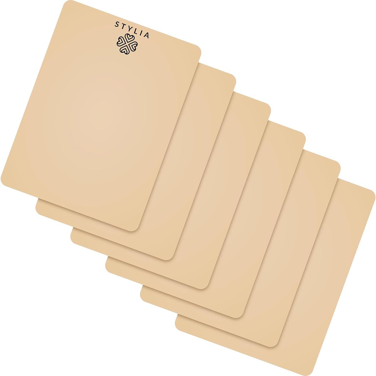 Hoja de Silicona para Práctica de Microblading Stylia - 6 Piezas