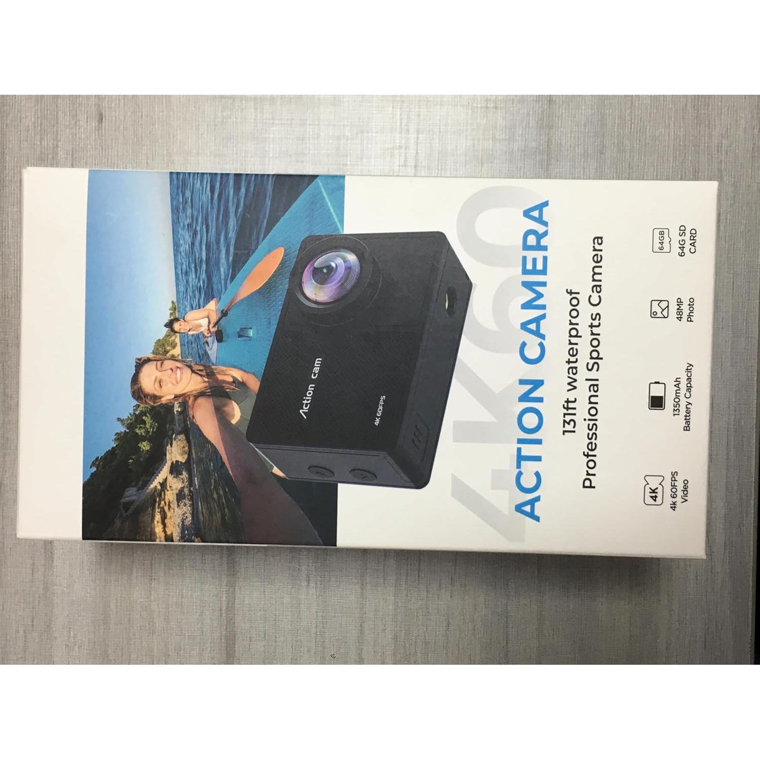 Cámara de acción TIMNUT 4K 60FPS impermeable 40m con WiFi