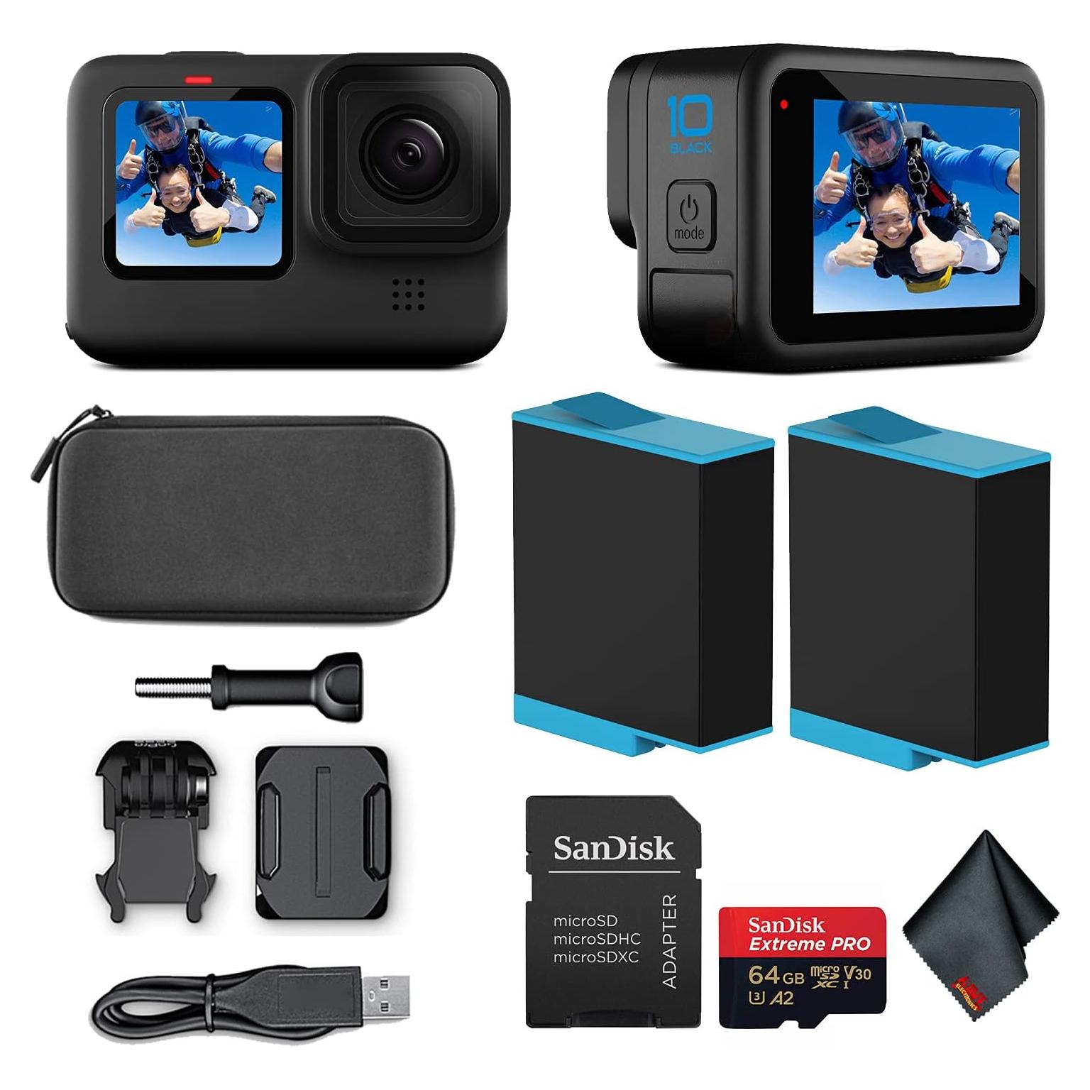 Cámara de Acción GoPro HERO10 Black - 5K, 23MP, Impermeable
