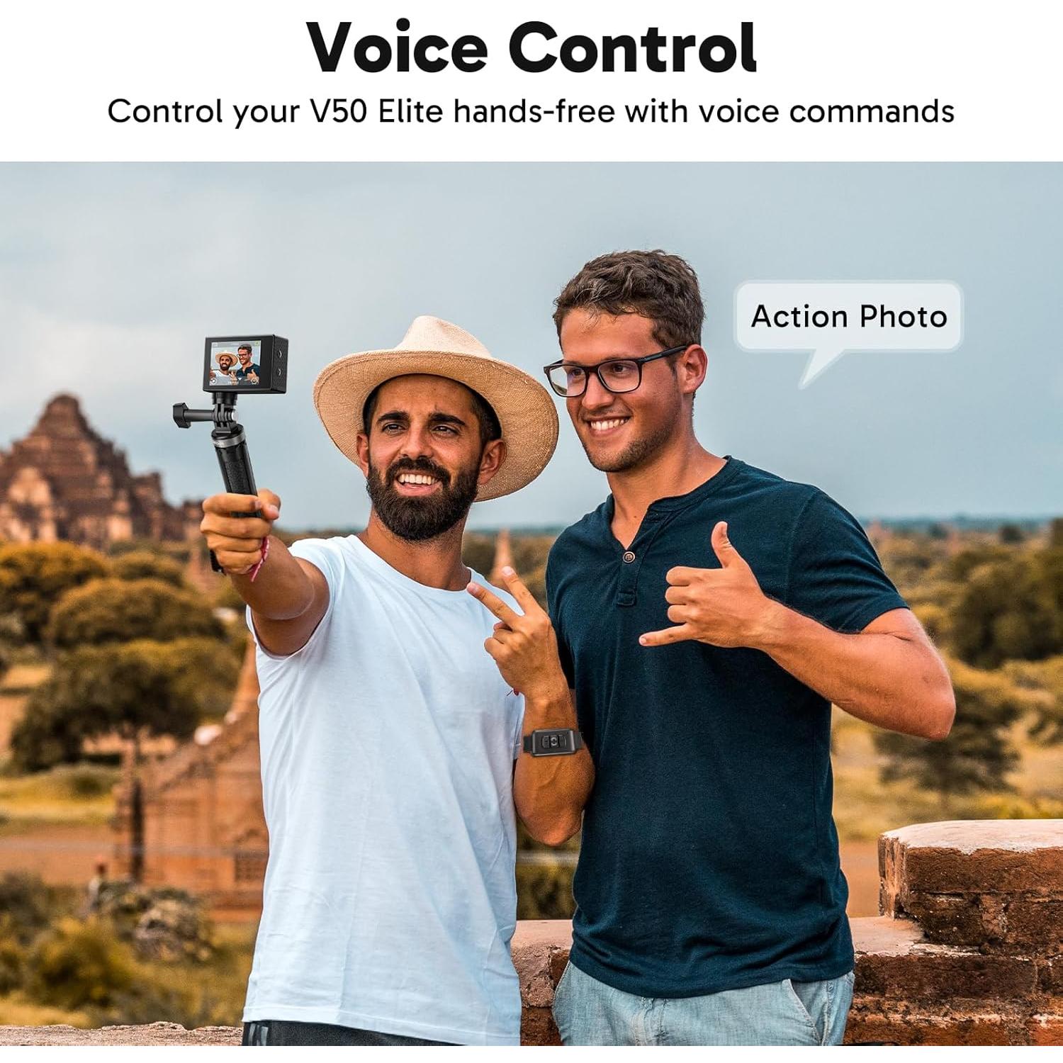 Cámara de Acción AKASO V50 Elite 4K 60fps + MicroSD 128GB