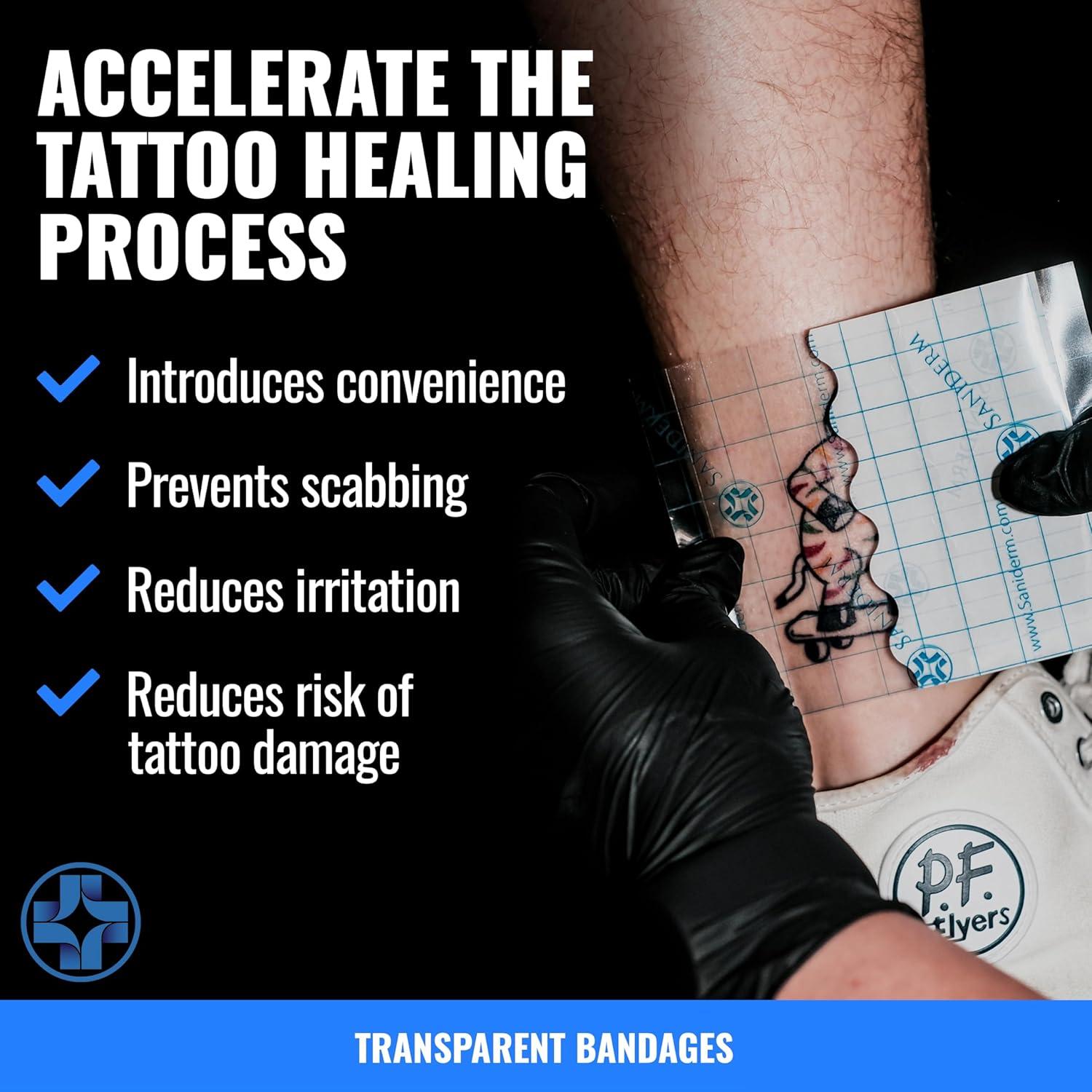 Vendaje Saniderm Original para Cuidado de Tatuajes 25.4 cm x 1.8 m