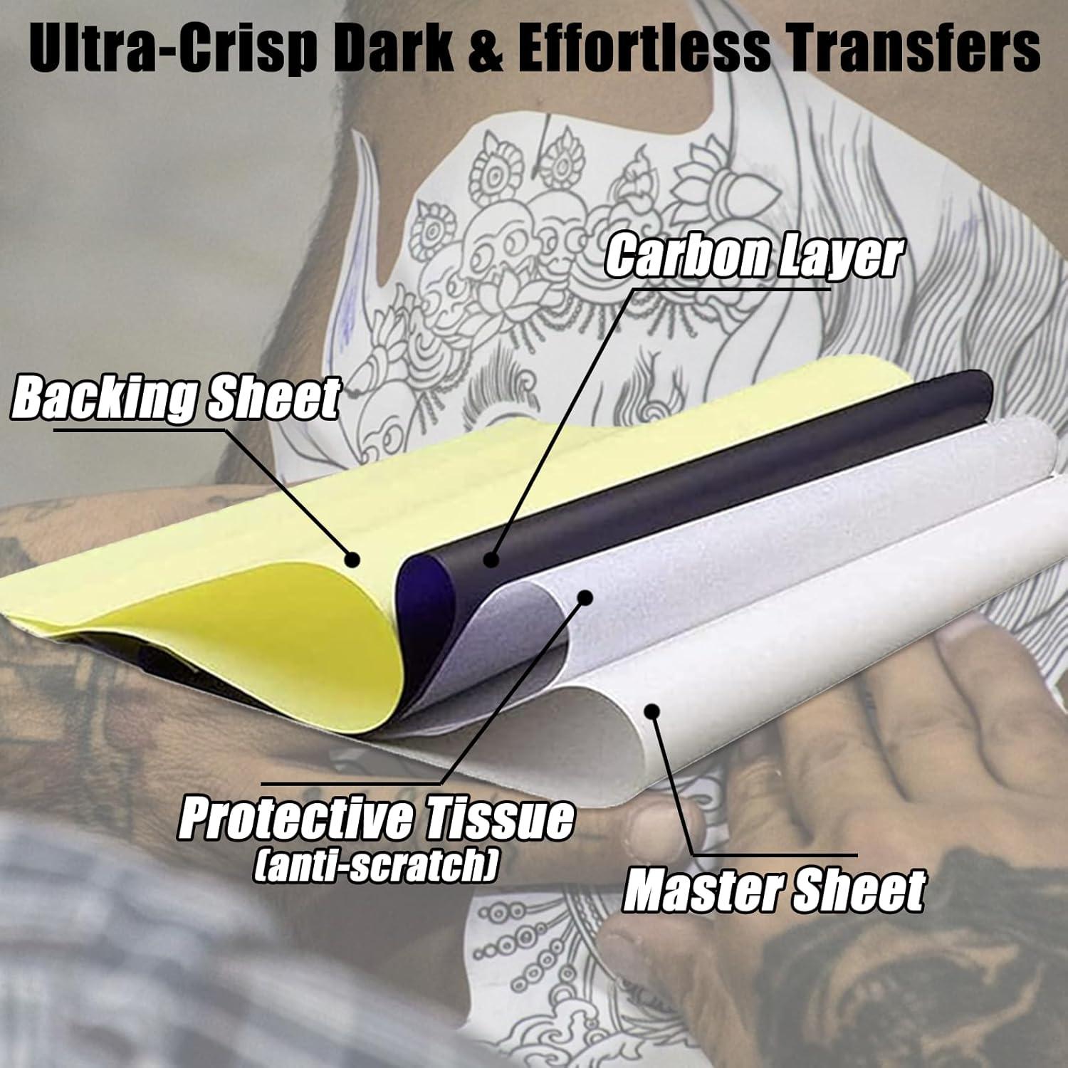 Papel de Transferencia de Tatuaje A4 YONGDA 50 Hojas Profesional