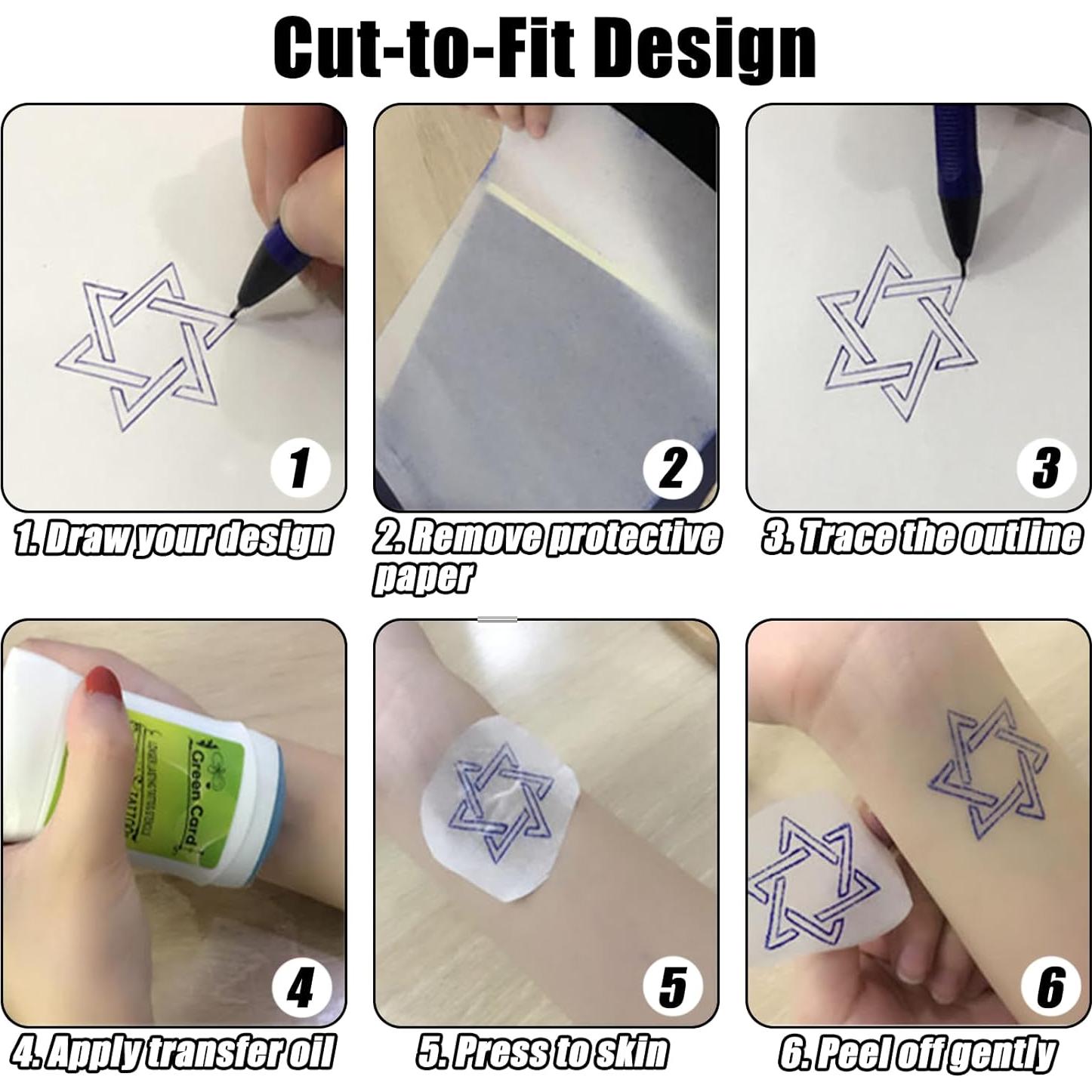 Papel de Transferencia de Tatuaje A4 YONGDA 50 Hojas Profesional