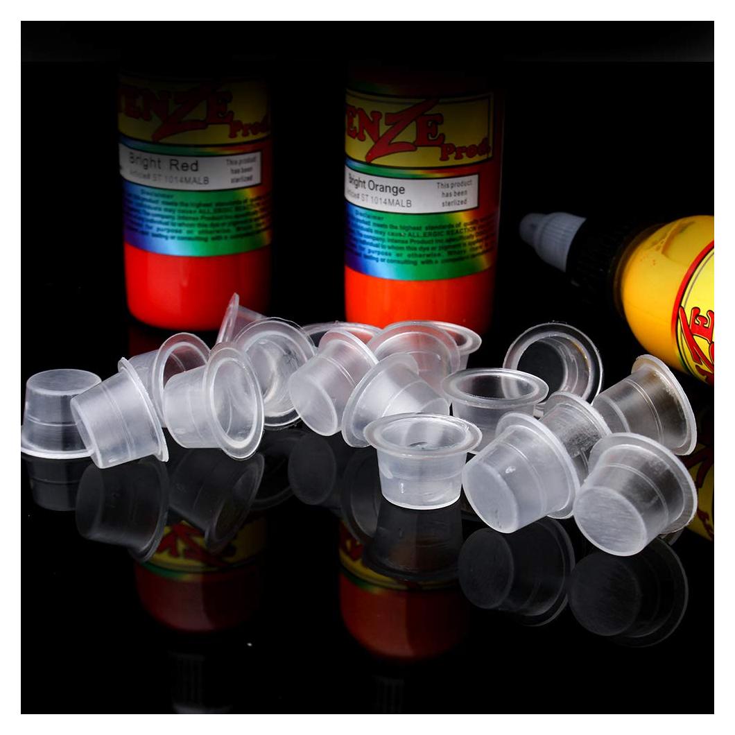 Tazas de Tinta de Tatuaje Desechables TC 100 Piezas 13mm