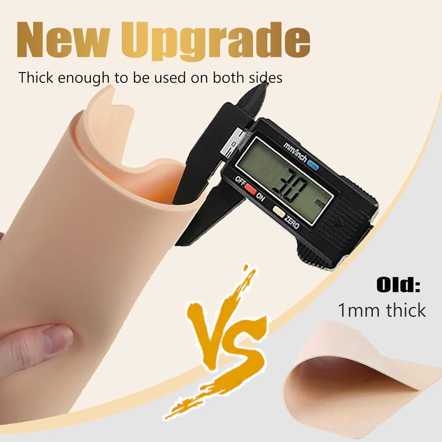 10 Pieles de Tatuaje Falsas 3mm LEEYUKA Doble Cara 18.8x14.2cm