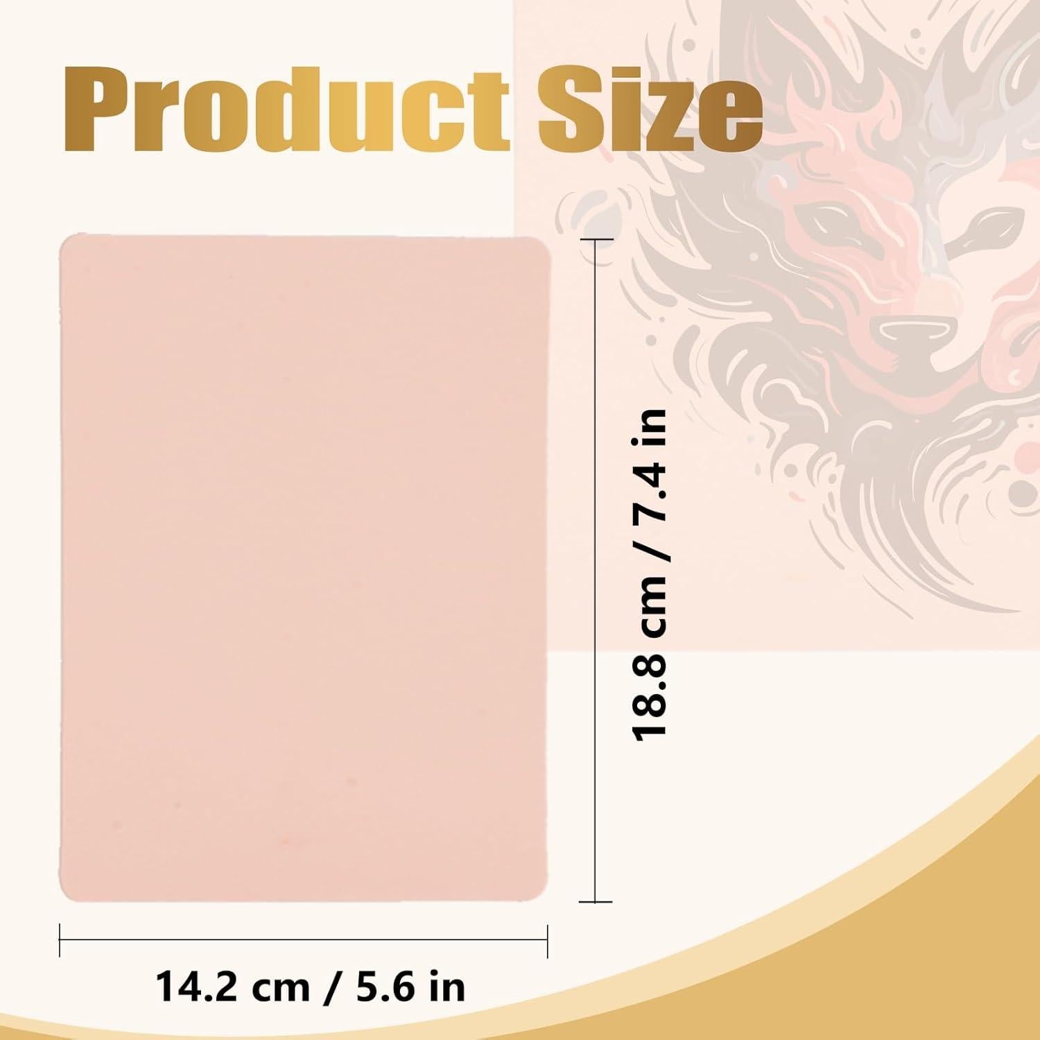 10 Pieles de Tatuaje Falsas 3mm LEEYUKA Doble Cara 18.8x14.2cm