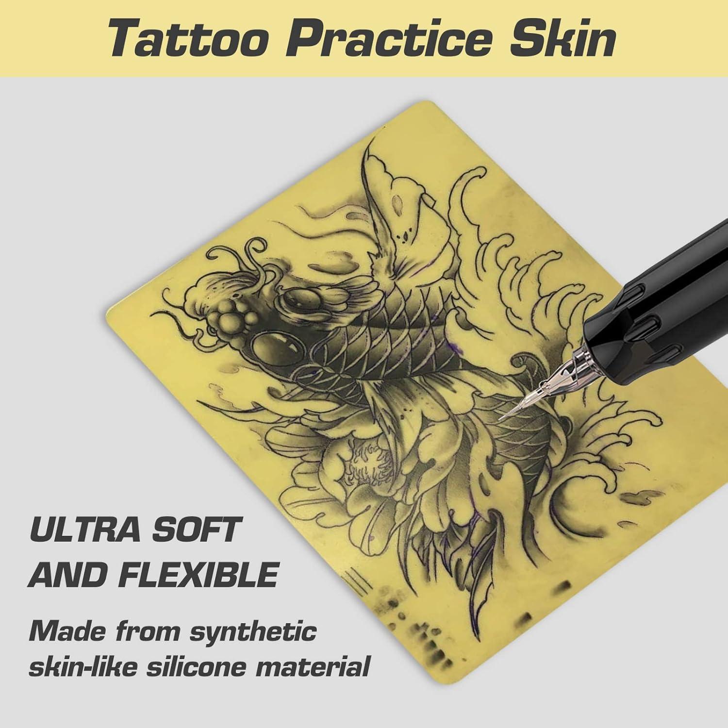 Kit de Pieles de Práctica de Tatuaje Autdor 33Pcs - 30Pcs Papel