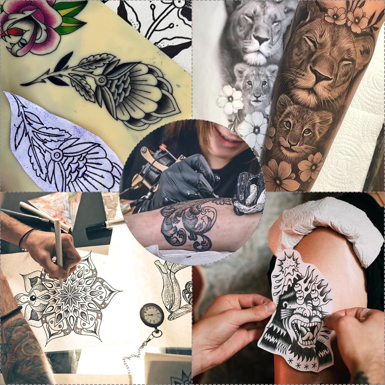 Kit de Pieles de Práctica de Tatuaje Autdor 33Pcs - 30Pcs Papel