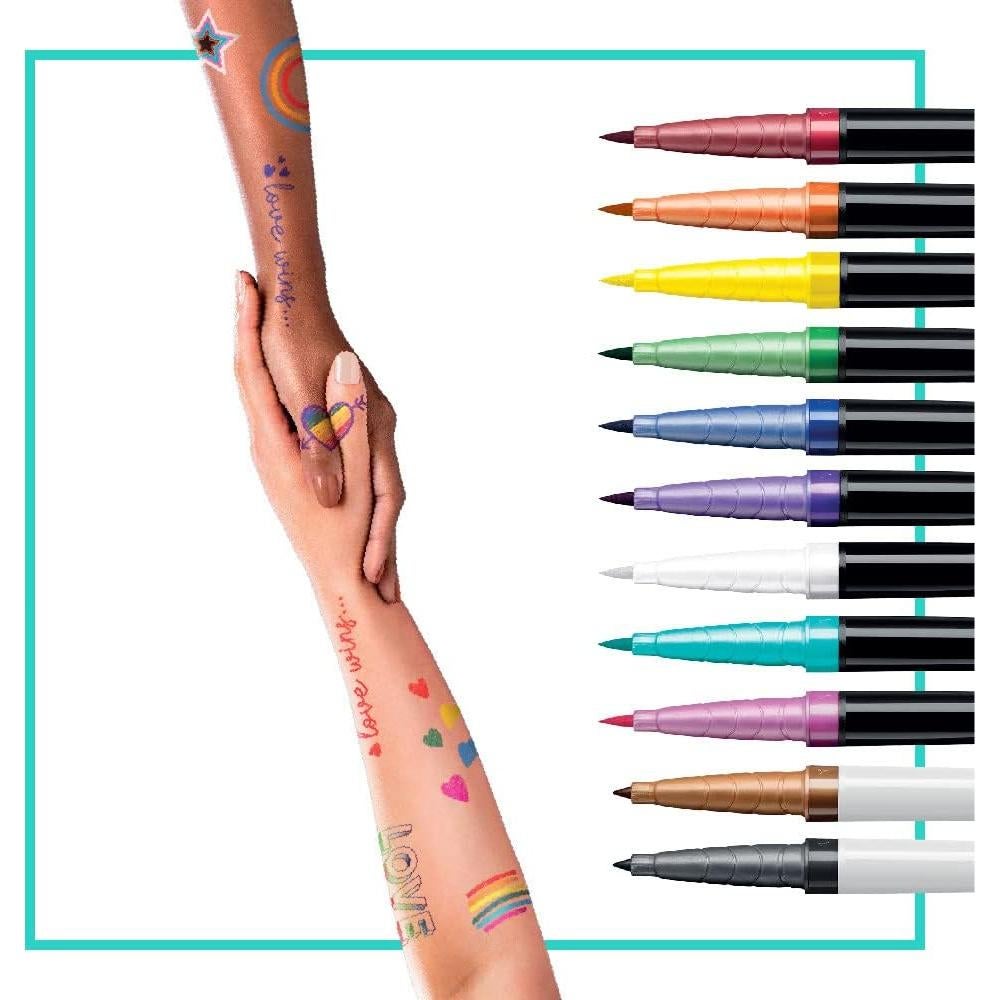 Marcadores de Tatuajes Temporales BIC BodyMark 11 Colores