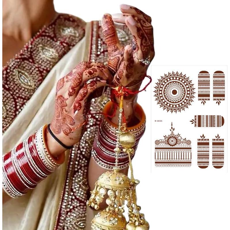 Kit de Tatuajes Temporales de Henna USUKUSI - 12 Piezas