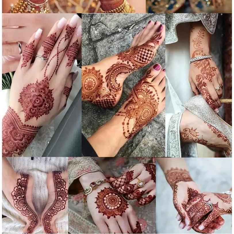 Kit de Tatuajes Temporales de Henna USUKUSI - 12 Piezas