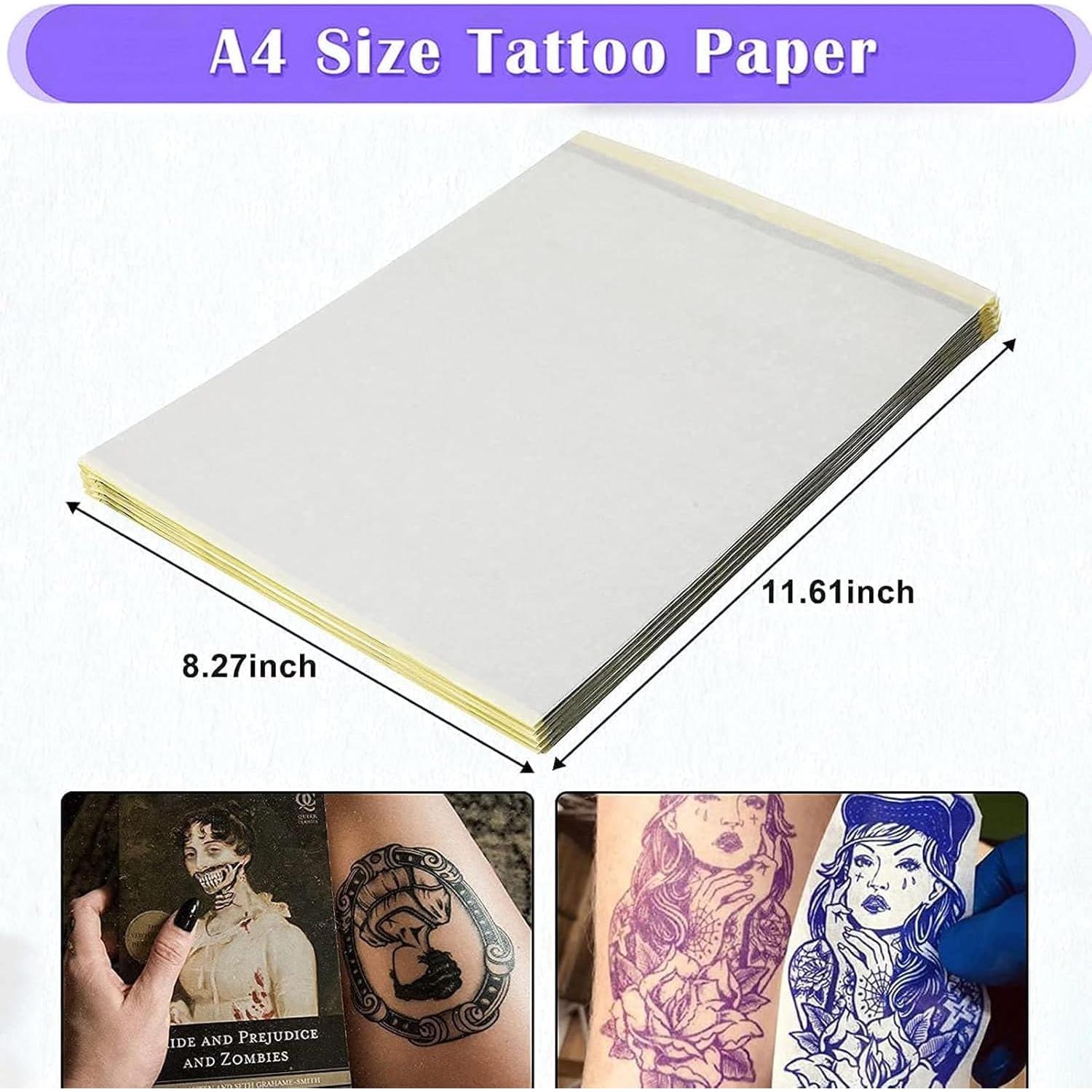 Papel de Transferencia de Tatuajes Usiriy A4 50 Hojas Reutilizables