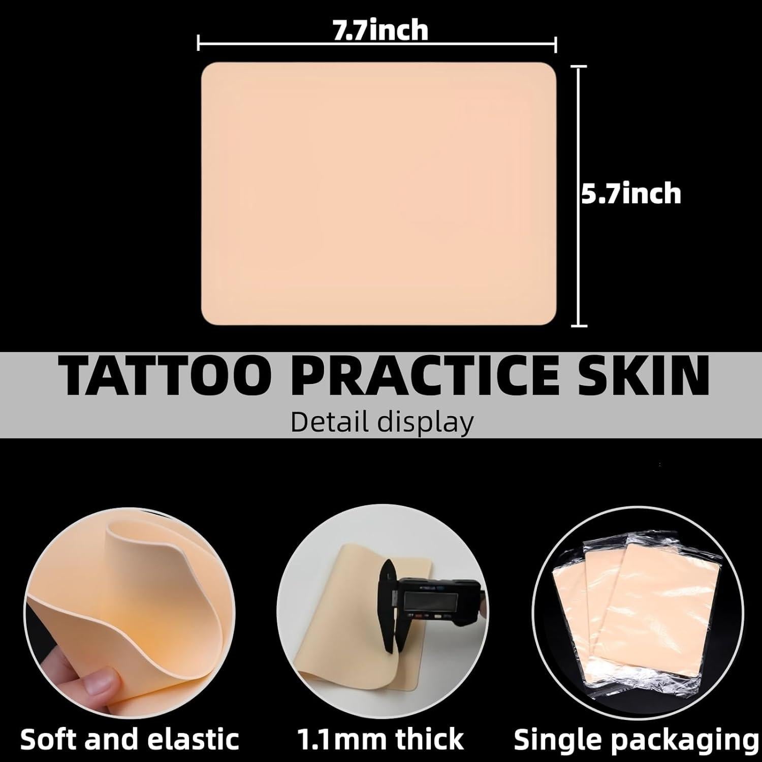 Kit de Práctica de Tatuajes Pmuul - 21 Piezas para Principiantes