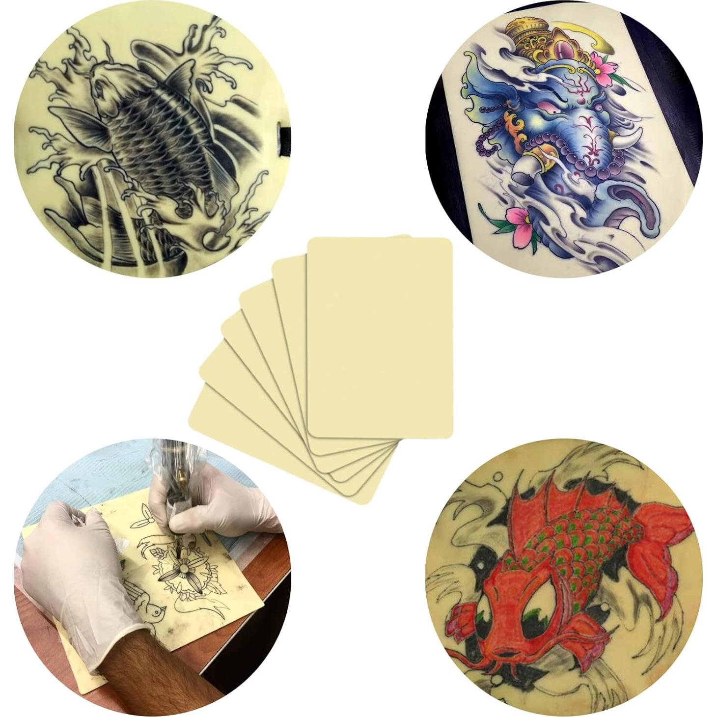 12 Piezas Piel de Práctica para Tatuaje UPTATSUPPLY 20x15cm