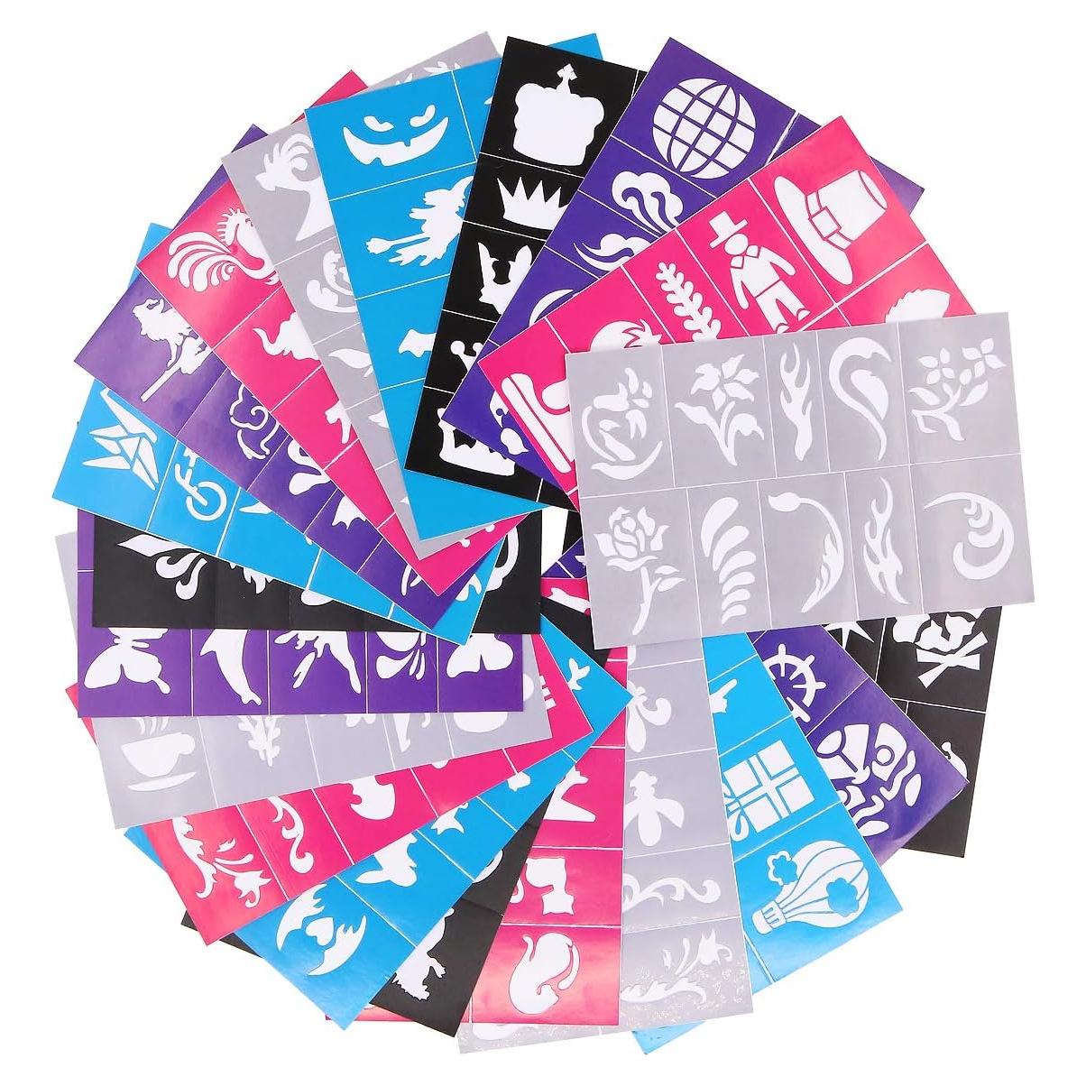 Kit de Plantillas de Pintura Facial ApolDirect - 20 Piezas Reutilizables