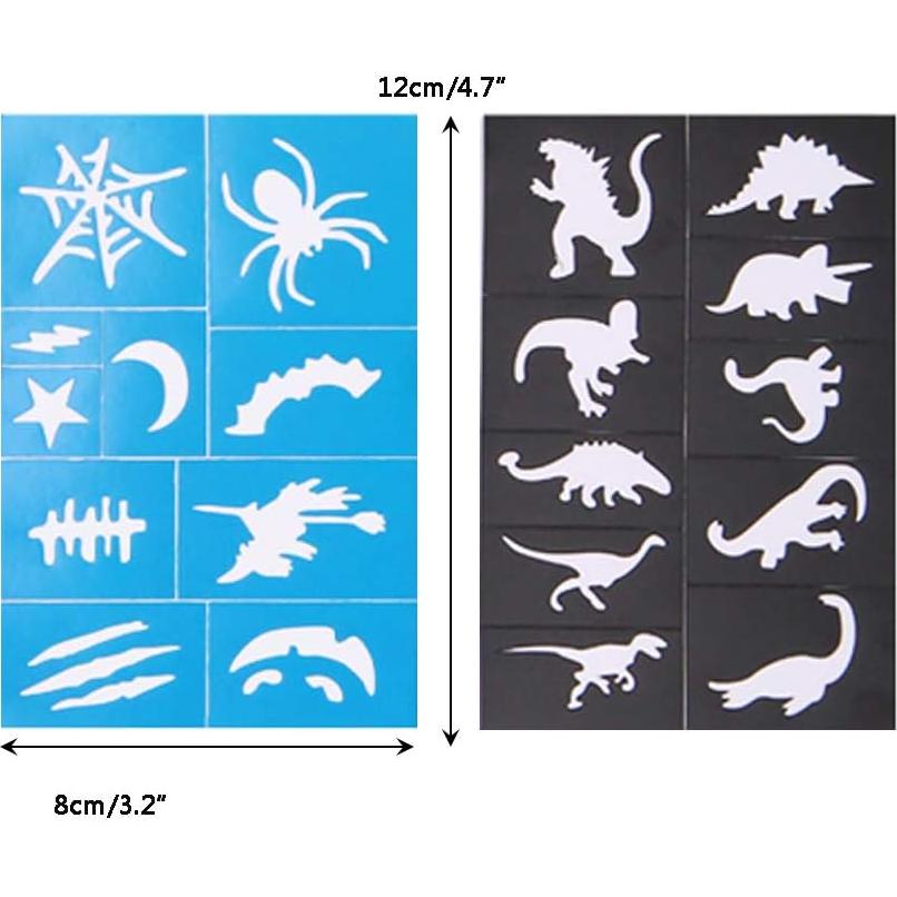 Kit de Plantillas de Pintura Facial ApolDirect - 20 Piezas Reutilizables