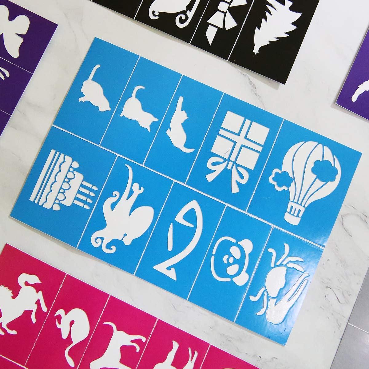 Kit de Plantillas de Pintura Facial ApolDirect - 20 Piezas Reutilizables