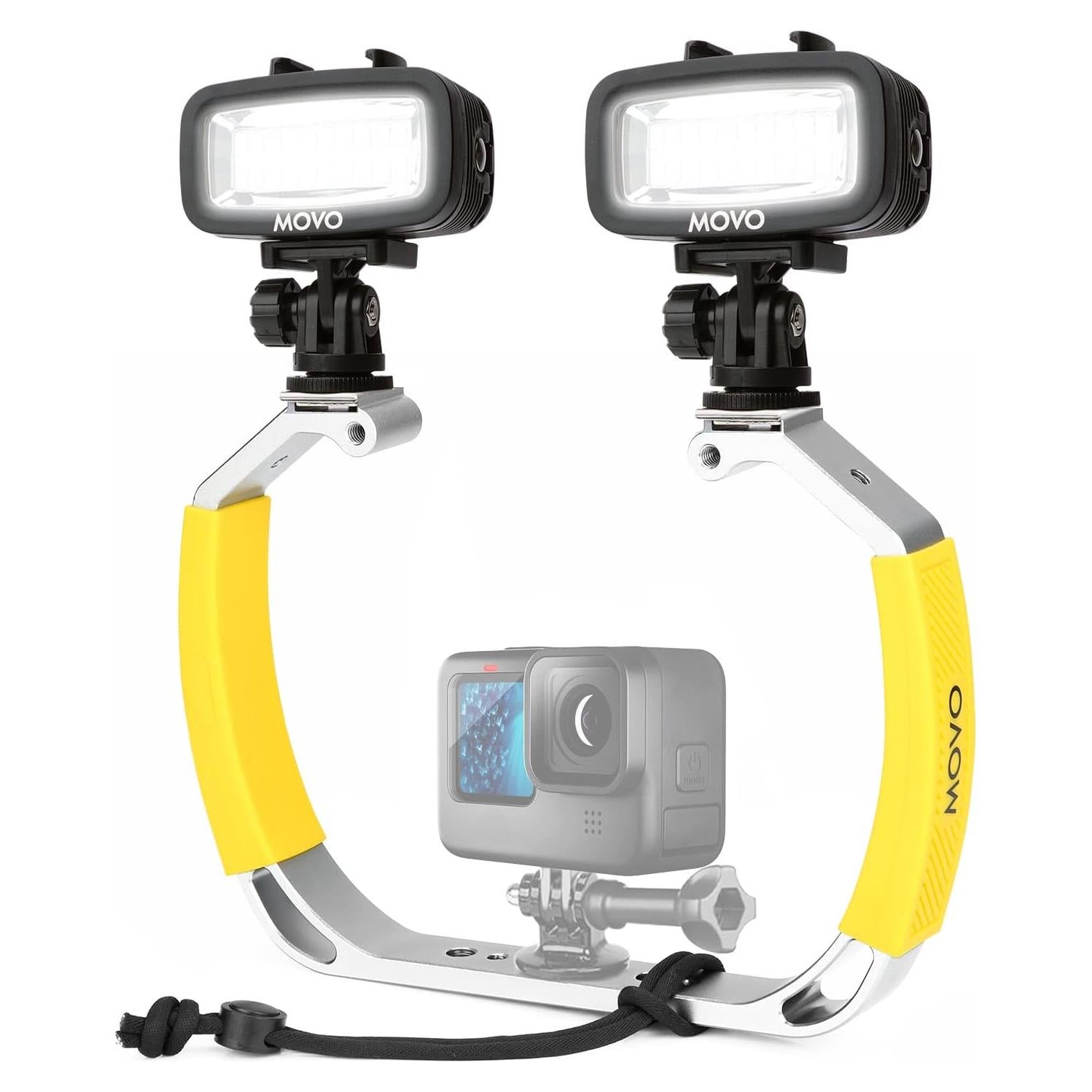 Movo DiveRig1 XL Rig de Buceo con Luces LED Impermeables