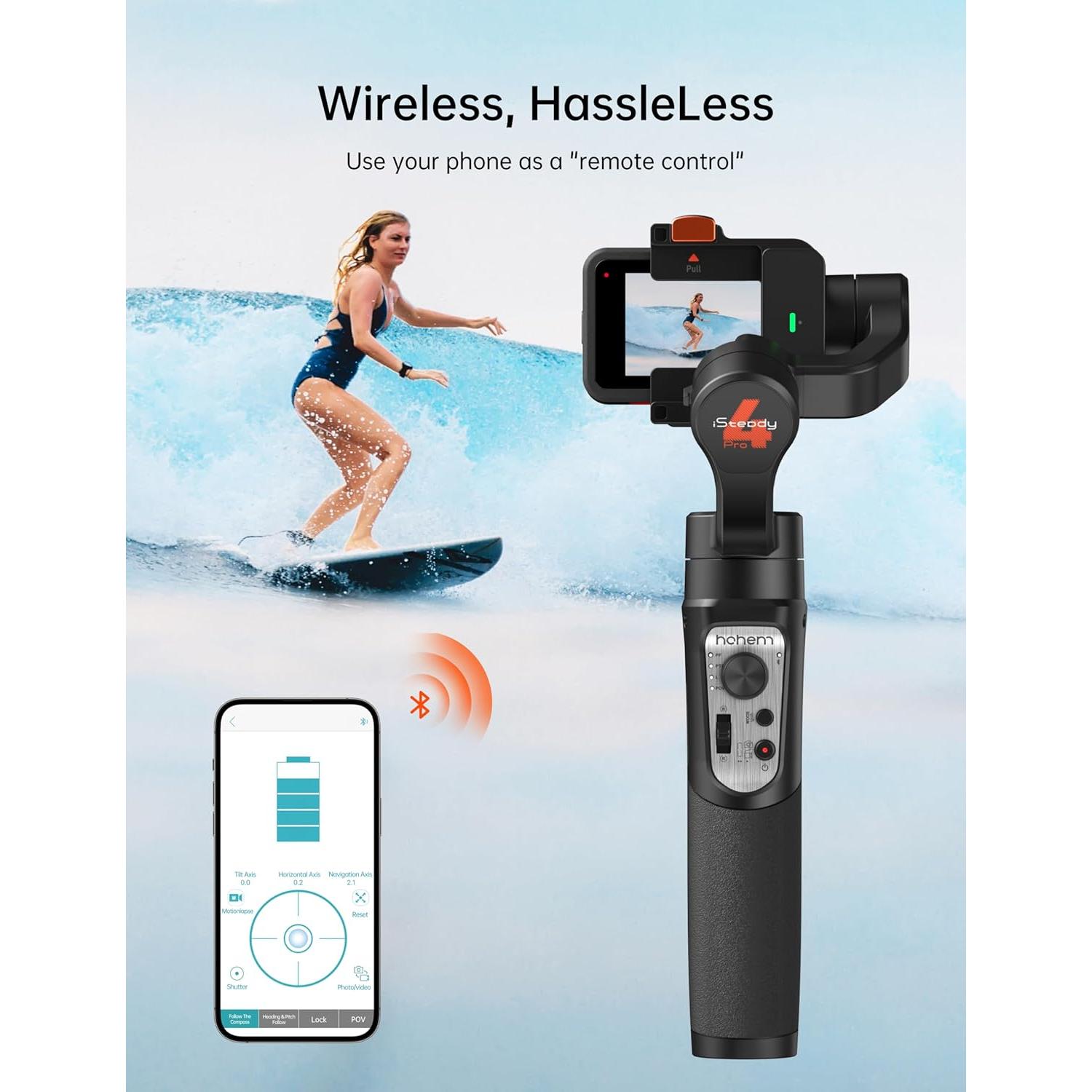 Estabilizador de Cardán Hohem iSteady Pro 4 para GoPro